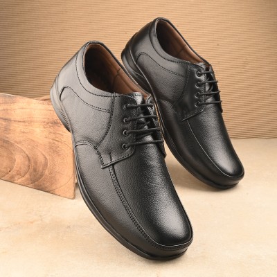 SHOE BLATE Leather Office Formal Partywear Wedding Soft Cushion Insole, Shoes For Men Party Wear For Men(Black)