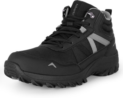 ADVENTRA SPORTS Mid Ankle Hiking Shoes for Men – Outdoor Trekking & Mountain Use Outdoors For Men(Black , 8.5)