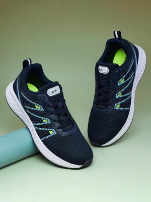 CAMPUS WENDIGO 's Sports | Memory Insole & Ultra-Soft Mesh Upper | Lace-Up Running Shoes For Men(Navy , 7)