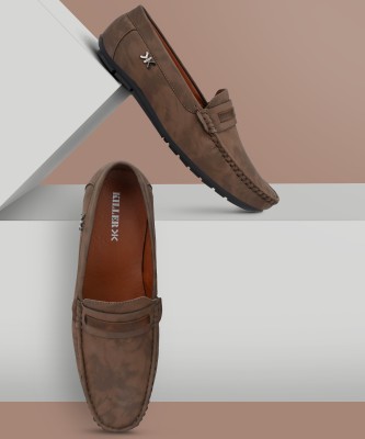 KILLER KL8041 Lightweight Comfort Summer Trendy Premium Stylish Loafers For Men(Brown)