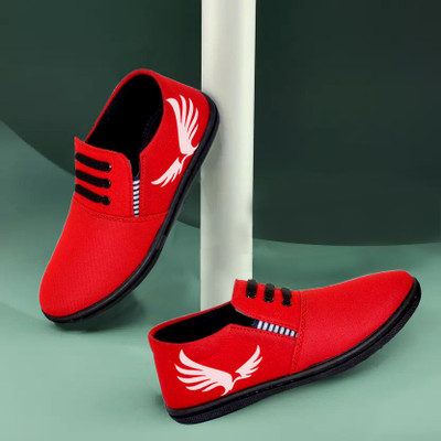 KANEGGYE CASUALS FOR MEN & KIDS Casuals For Men(Red, White , 6)