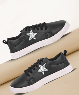 KILLER KL20099 Lightweight Comfort Extra Soft Summer Trendy Premium Stylish Sneakers For Women(Black , 3)