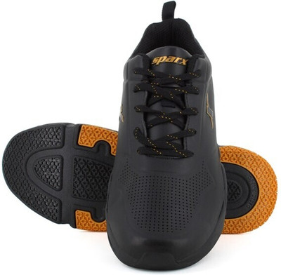 Sparx SM 661 STYLISH SHOES Running Shoes For Men(Black, Gold , 8)