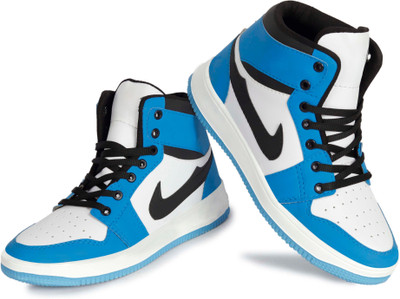 house of common HIGH TOP CASUAL SHOES FOR MEN'S Boots For Men Sneakers For Men(Blue , 9)
