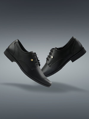 LIBERTY Fortune BENSTOCK1E Formal Shoes With TPR Sole | Durable & Comfortable Lacing Derby For Men(Black , 8)