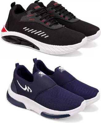 ELASA TY-TOOFAN BLACK_AIR BLUE Outdoors For Men(Black , 7)