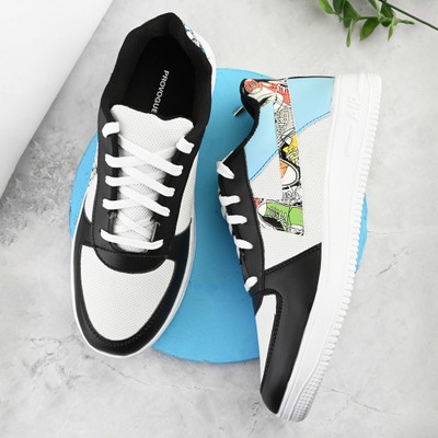 PROVOGUE Sneakers For Men(White , 6)