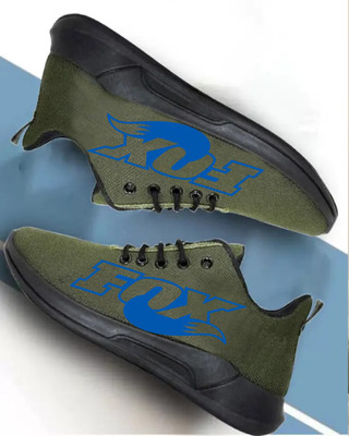 KANEGGYE RUNNING SPORTS SHOES FOR MEN & KIDS Running Shoes For Men(Olive, Blue , 9)