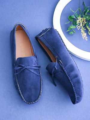 BIG FOX Casual Kiltie Tassled Loafers For Men(Blue , 9)