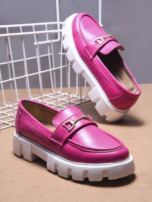 SELFIEE Loafers For Women(Pink , 3)