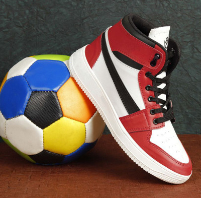 house of common Attractive & Best Quality Outdoor Sneakers Shoes for Men's & Boy's High Tops High Tops For Men(Red , 6)