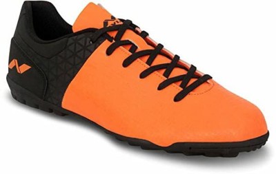 NIVIA Aviator 2.0 Hard Ground Mesh 6UK, Black & Orange Football Shoes For Men(Orange)