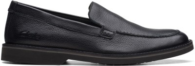 CLARKS AtticusLT Edge BLACK LEAT Casuals For Men(Black , 9)