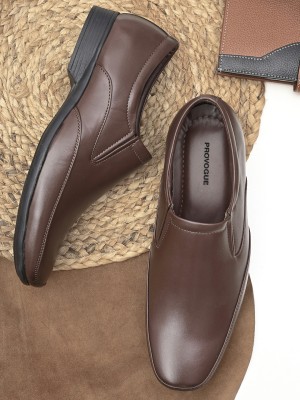 PROVOGUE Slip On For Men(Brown , 8)