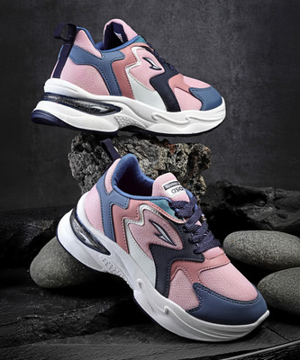 asian Casual Sneaker Shoes For Women | Stylish and Comfortable | AROMA-02 Sneakers For Women(Pink , 6)
