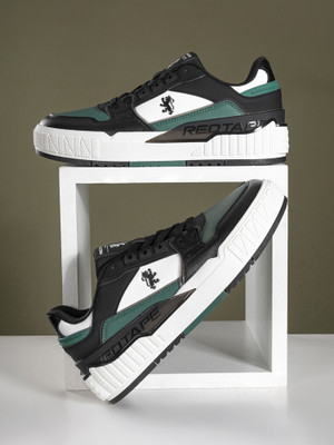 RED TAPE Black Shoes for Men | Lifestyle Casual Sneakers for Men | Stylish Shoes Sneakers For Men(Black, Green , 9)