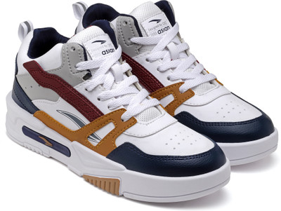 asian Casual Sneakers Shoes For Men Mexico-11 Sneakers For Men(Navy, Yellow , 11)