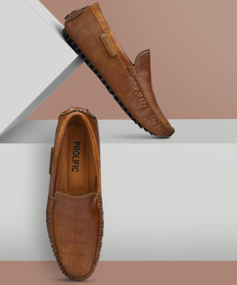 Prolific Premium Series Loafers For Men(Tan , 9)