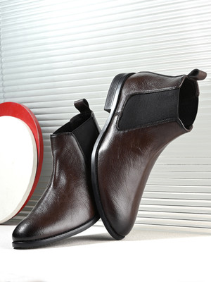 KILLER Men Boots | Chelsea Boot For Men | Men Shoes | Chelsea Boots | Men Boot Shoes | Boots For Men(Brown , 8)