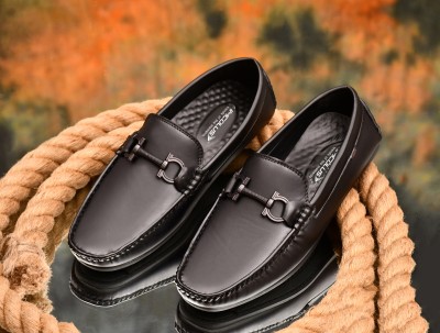 Imcolus Stylish Look | Premium Quality Loafers For Men(Black)