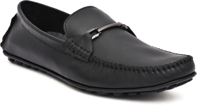 Country Maddox Buckled Leather Loafers For Men(Black , 11)