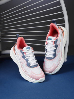 asian Casual Sneaker Shoes For Women | Stylish and Comfortable | Lace-Up Style Running Shoes For Women(White, Pink , 7)