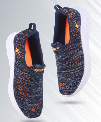 Sparx SM 817 Walking Shoes For Men(Blue, Orange , 10)