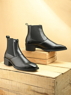 El Paso Urban Slip on Boots | Stylish | Formal | Party | Outdoor | Daily Use Wear Boots For Men(Black , 10)