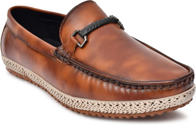 Reefox Formal Slip-on Shoes With PU Upper | PVC Sole Non-Lacing Slip On For Men Casuals For Men(Brown , 9)