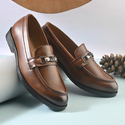 John Karsun Slip On For Men(Tan , 9)