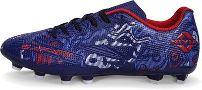 NIVIA Football Shoes For Men(Blue, Red , 5)