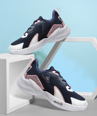 asian Firefly-05 Navy Sports,Gym,Jogging,Walking,Training,Stylish Running Shoes For Women(Navy, Pink , 5)