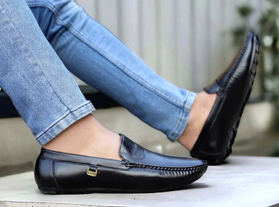 Jactooz JACTOOZ New Attractive Casual Loafer Shoes For Men's Loafers For Men(Black , 8)