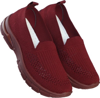 CATBIRD Lightweight Casual Sweat Free Comfortable Walking Shoes For Women(Maroon , 4)