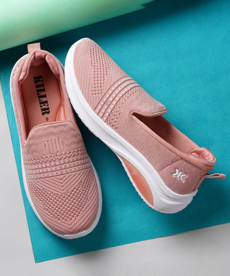 KILLER Comfy-zone Lightweight Walking Shoes For Women(Pink , 4)