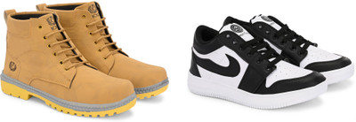 DARTKICK Versatile Casual Shoes for Men – Smart, Sleek & Comfortable Casuals For Men(Yellow, Black , 6)