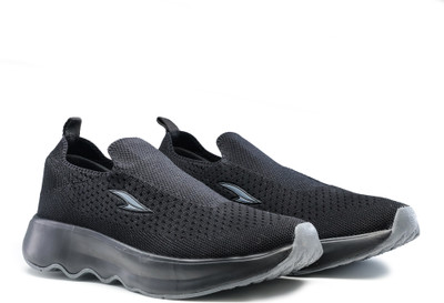 asian Casual Sneaker Shoes for Men | Soft Cushioned Insole || WIND-PRO-08 Walking Shoes For Men(Black , 6)