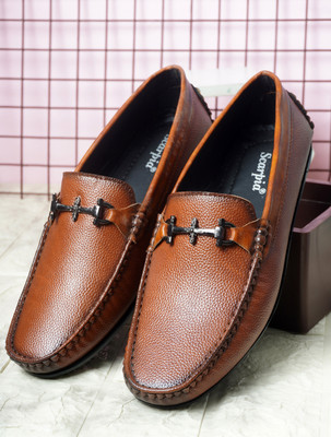 SCARPIA Driving Shoes For Men Driving Shoes For Men(Tan , 9)