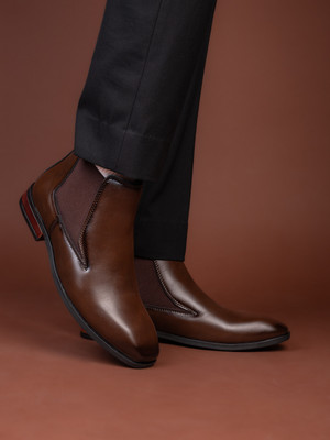 Roadster Boots For Men(Brown , 8)