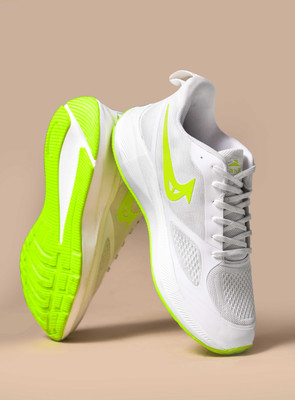 TURNX a9 G s8 Turnx lightweight Gym Training Running comfortable sports Running Shoes For Men(Off White, Green , 8)