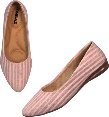 SNEAZ Women Stylish Soft & Comfortable Office Wear Ballet Shoes Bellies For Women(Pink)