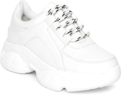 VENDOZ Stylish Casual Sports Shoe Sneakers For Women(White , 7)