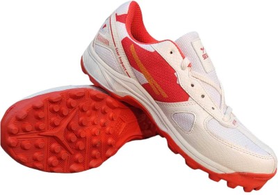 SEGA NEW SPIRIT Cricket Shoes For Men(White, Red)