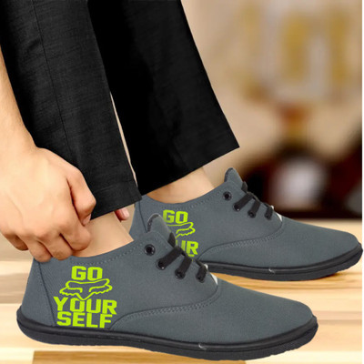 Kenamin Stylish Casual Shoes for Men and kids Casuals For Men(Grey, Olive , 10)