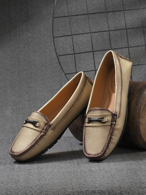 KILLER Moccasin Leather Bellies For Women(Beige , 4)