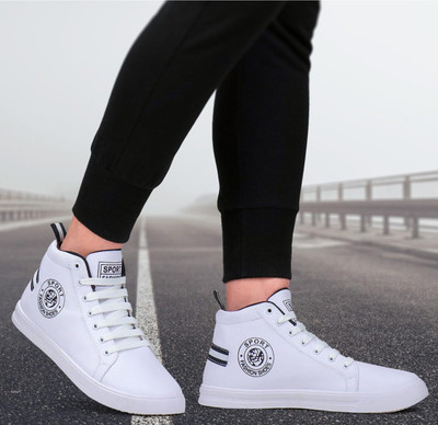 richhiebull Men’s Stylish Lightweight Shoes | Comfortable Running, Walking, Casual & Sports Casuals For Men(White , 7)