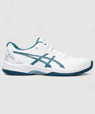 Asics GEL-GAME 9 Tennis Shoes For Men(White , 8)