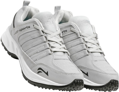 GENVE Stylish Comfortable Walking Wear and Runing Sports Shoes For Men's. Party Wear For Men(Grey , 7)