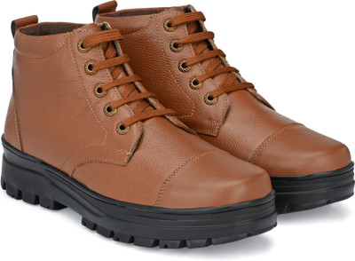 Babla Traders Formal Tan Men Leather Office Shoes Lace Up For Men(Tan , 9)