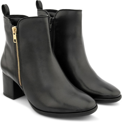 Roadster Boots For Women(Black , 4)